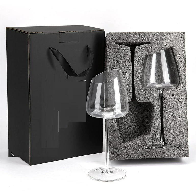 Red Wine glasses Elegant Unique Wine glasses-Concave Base with