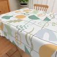 thumbnail image 2 of Nanqianyi 60x102 Tablecloth,Abstract Art Lines Waterproof Stain Proof Table Coverfor Dining Room Kitchen Decor, 2 of 6