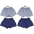 thumbnail image 3 of ToBeInStyle Boys' Pack of 3 Tartan Patterned Boxer Shorts - Small, 3 of 7