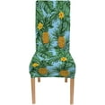 thumbnail image 6 of Chair Covers for Dining Chairs Set of 6 Pineapple and Green Leaves Dining Chair Slipcovers Chair Seat Covers for Home Or Party, 6 of 6