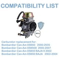 thumbnail image 3 of Carburetor Replacement Fit for Bombardier DS650 2000-2005 DS650X 2005-2007 DS650 BAJA 2002-2004 DS650 BAJA X 2002 Carb 7072001421, 3 of 6