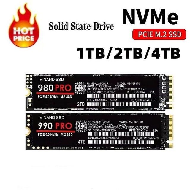 Unidad de estado sólido 980 PRO/990PRO Protocolo NVME M.2 Transmisión de alta velocidad de 1TB/2TB adecuada para PC y computadoras -GSL