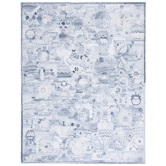SAFAVIEH Glamour Quinten Floral Area Rug, Ivory/Grey, 8' x 10'