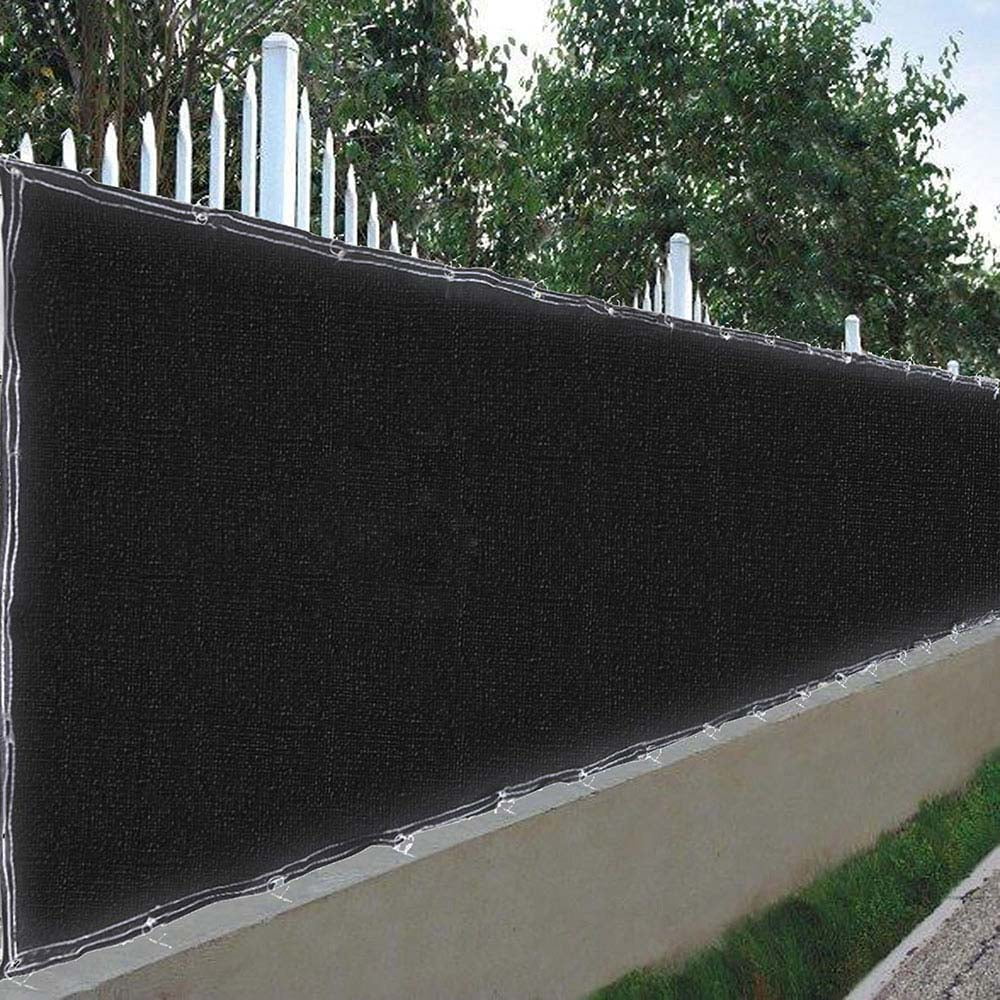 25x4 ft Mesh Privacy Fence Windscreen 180 gsm HDPE Fabric Slat Sunshade Cover 