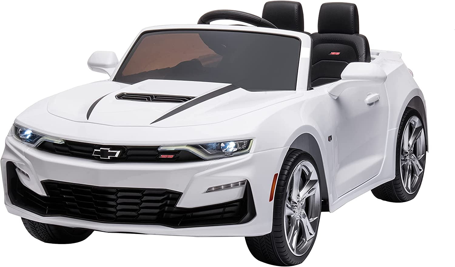Dakott Kids Ride On Sports Car 12v Battery Powered Chevy Camaro W Parent Remote Control Bluetooth Horn Music Headlights Taillights For 3 6 Years Walmart Com