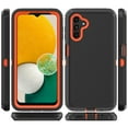 thumbnail image 5 of TASHHAR Samsung Galaxy A04S Case/A13 5G Case with Belt Clip Holster+Privacy Screen and Lens Protector Military Grade Heavy Duty 3 in 1 Shockproof Armor for Galaxy A04S/A13 5G Phone - Black+Orange, 5 of 10