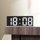 thumbnail image 3 of Reloj despertador de mesa con números grandes y fecha, pantalla LED para sala de estar de residencia de ancianos Blanco, 3 of 7