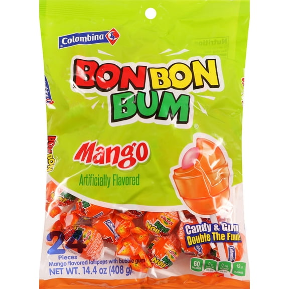 COLOMBINA BON BON BUM MANGO 14.4 OZ