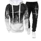 thumbnail image 3 of Chándal informal con estampado de fe original para hombre, sudadera y pantalones de chándal, conjunto de 2 piezas, ropa deportiva, tendencia de moda, Otoño e Invierno, 3 of 5