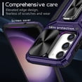 thumbnail image 2 of SaniMore for Samsung Galaxy S23 Stand Case, Slide Camera Cover 360 Degree Rotating Kickstand Magnetic Car Mount Hybird Tri-layer Rugged Shell Military-grade Shockproof Anti-drop Cover, Purple, 2 of 10