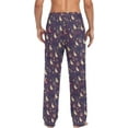 thumbnail image 2 of FREEAMG Watercolor Star Pumpkin Pajama Pants for Men, Men's Separate Bottoms, Comfortable Sleep Lounge Pj Pants, 2 of 7