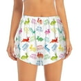 thumbnail image 2 of Xecao's Happy Easter Rabbit for a double-layer running short for women, perfect for gym, tennis, and more, featuring a convenient pocket., 2 of 9