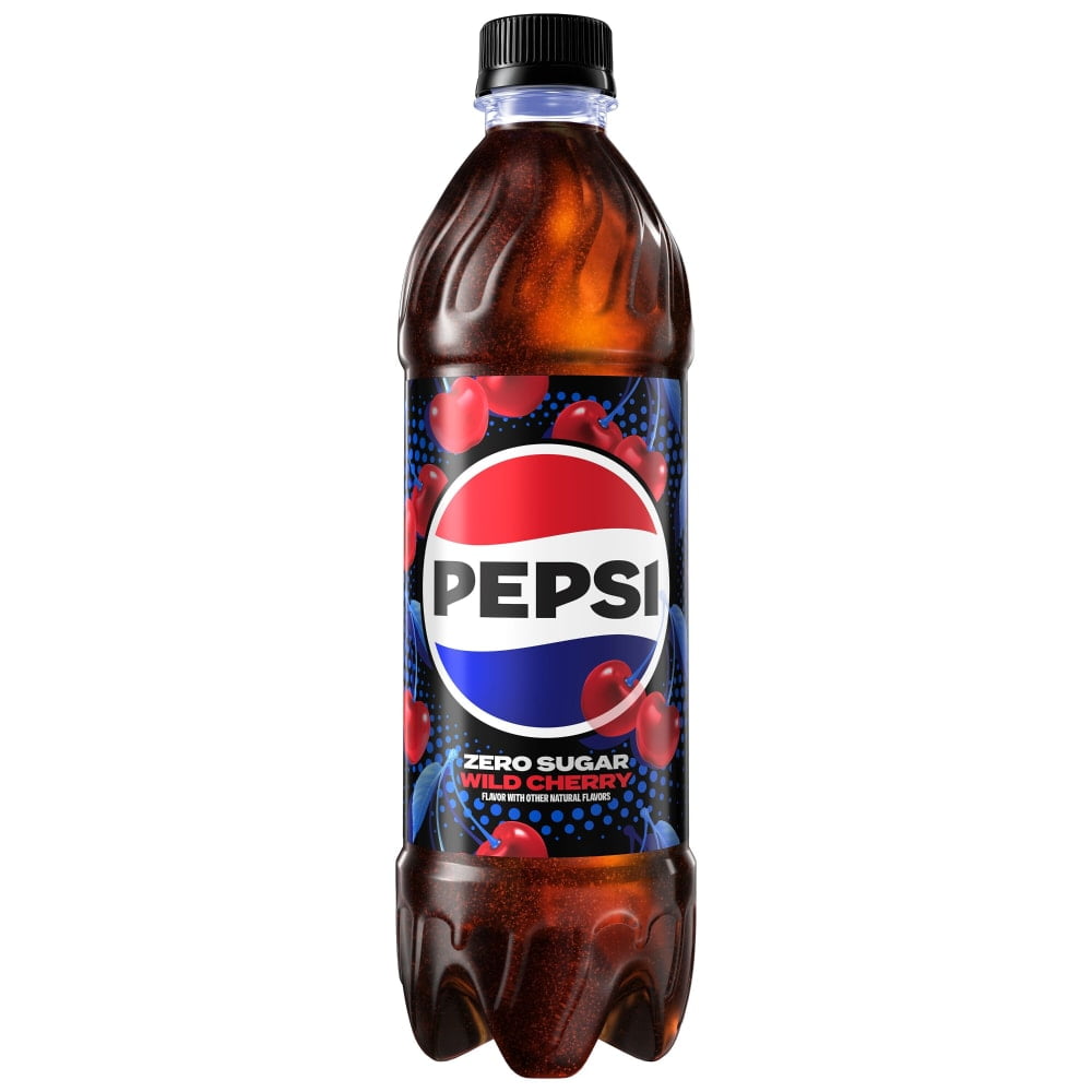 Pepsi Cola Zero Sugar Wild Cherry Soda Bottles 6 CT / 16.9 fl oz - 2 Box