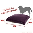 thumbnail image 3 of Majestic Pet | Villa Velvet Rectangle Pet Bed For Dogs, Removable Cover, Aubergine, Extra Large, 3 of 6