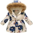 thumbnail image 1 of Veste Matelassée pour Enfants Garçons et Filles Imprimé Mode Dessin Animé Grand Garçon Long Col à Capuche Veste Matelassée, 1 of 5