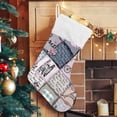 thumbnail image 5 of Coolnut Collage Vintage Scrapbook Style with Paris Tower Christmas Stockings 1PCS,Big Xmas Stockings Gift Decorations and Party Supplies,Used for Fireplace Decoration Socks Christmas Tree Decoration, 5 of 7
