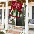 thumbnail image 3 of Merry Christmas Trees House Flag 28x40 Inch Double Sided for Outside Large Burlap Red Holiday Yard Decoration CF1625-40, 3 of 6