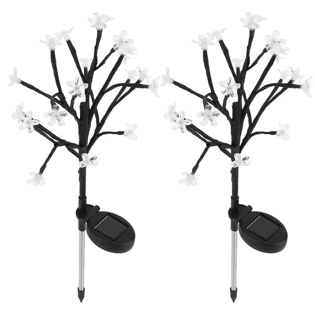 Luz decorativa, 2 piezas 20 LED en forma de flor decoración al aire libre luces de flores de calidad superior