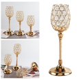 thumbnail image 2 of Candelabro de cristal de mosaico Sunnimix Candelabro chapado en oro S 10x10x21cm dorado, 2 of 8