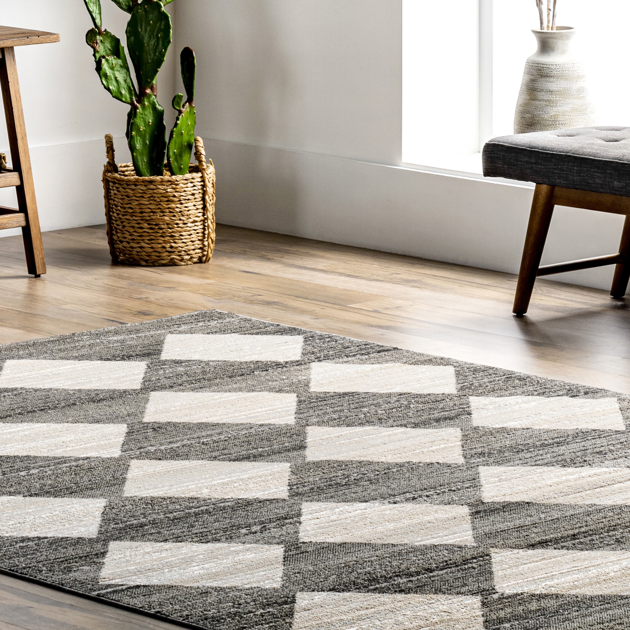 rug.rug 　no2 Livabliss Kazuno Dark Red 2 ft. 11 in. x 7 ft. 3 in. Indoor