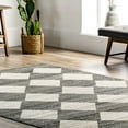 thumbnail image 6 of nuLOOM Gianna Contemporary Geometric Checker Tile Area Rug, 5' x 5', Square, Gianna Grey, 6 of 6