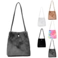thumbnail image 2 of Bucket Bag Fashion Creative Plush All-match Shoulder Purse Shoulder Handbag, 2 of 10