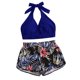 thumbnail image 1 of Bikini sólido con correa para mujer, Bikini con escote en V profundo, cómodo traje de baño dividido, traje de baño de dos piezas OAVQHLG3B Store lin121212, 1 of 4