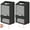 Black, variant on 2-in-1 Plastic Bag Holder and Trash Roll Dispenser, 2 Pack Hanging Trash Bag Organizer, Wall Mounted Grocery Bag Saver