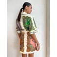 thumbnail image 3 of Women's Printed Shirt Dress Fashionable Casual Slim Fit Long Cotton Linen Shirt Dress, 3 of 6
