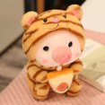 thumbnail image 1 of Kawaii Transformed Cosplay Frog Unciorn Tiger Rabbit Boab Tea Piggy Plush Toy Girl Plushies Sleep Ragdoll Doll Birthday Gift, 1 of 7