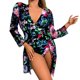 thumbnail image 1 of MKLEKYY Trajes De Baño Mujer Women Floral Print Swimsuits Deep V Neck Swimwear Women 2 Bathing Suit Sexy Monokini Suits Summer Wear Beach Cover Ups, 1 of 6