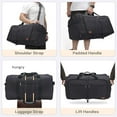 thumbnail image 6 of 100L Travel Duffle Bag for Men,  32" Large Duffle Bag for Traveling with Shoe Compartment, Foldable Travel Duffel Bag Weekender Bag Gym Bag for Men Women  &  Resistant (Black), 6 of 6