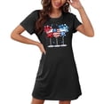 thumbnail image 4 of TMOYZQ 4th of July Nightgowns Women American Flag Print Summer Nightgowns Caual Loungewear Independence Day on Clearance, 4 of 7