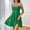 Green, variant on Women's Casual Tennis Dress Short Ruffle Sleeveless Summer Dress for Women Green L