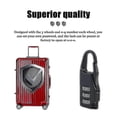 thumbnail image 2 of Security 3 Combination Travel Zinc Alloy Suitcase Luggage Bag Jewelry Boxes Tool Chests Code Lock Zipper Padlock Keyed Padlock, 2 of 2