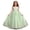 A122 Green, variant on Glisme Big Girls Dress Solid Color Sleeveless Crew Neck Performance Formal Princess Dresses For Girls Size 7-8 Years