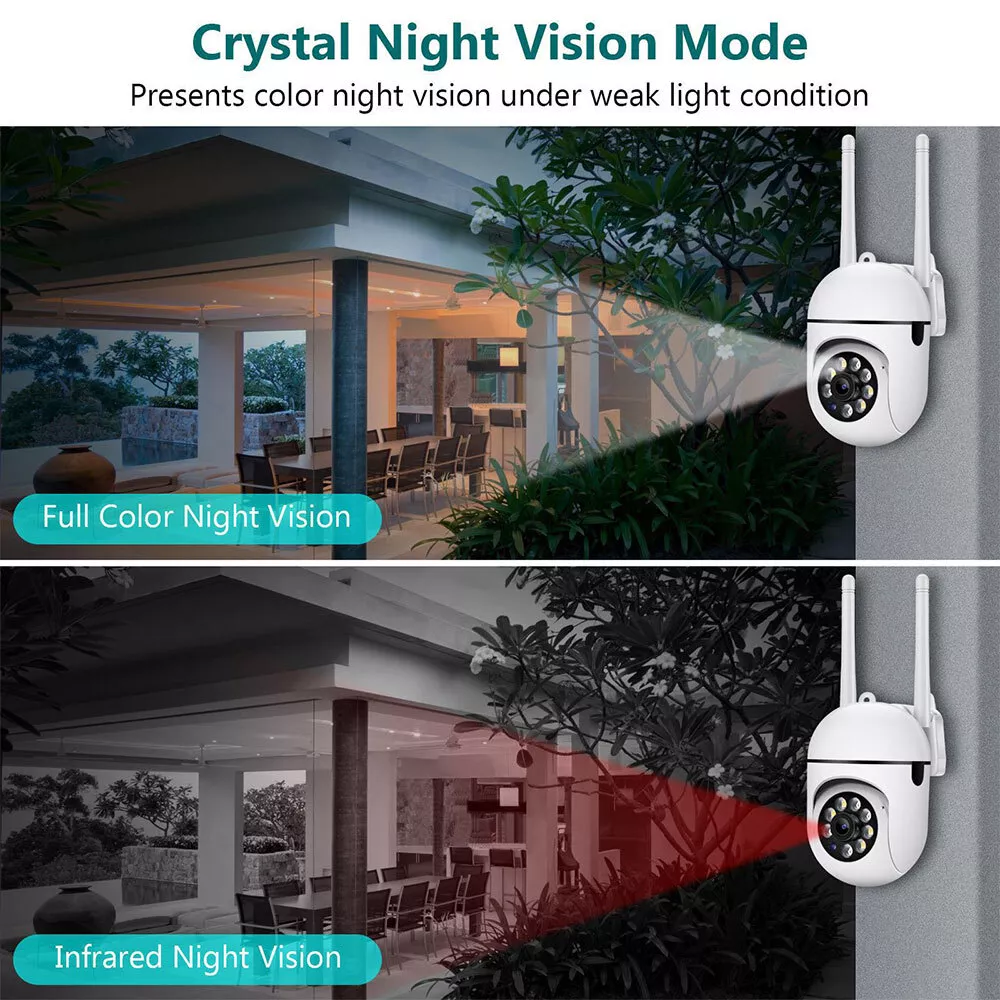 4-Pack Wireless 5G WiFi Security Camera System Smart Outdoor Night Vision 1080P