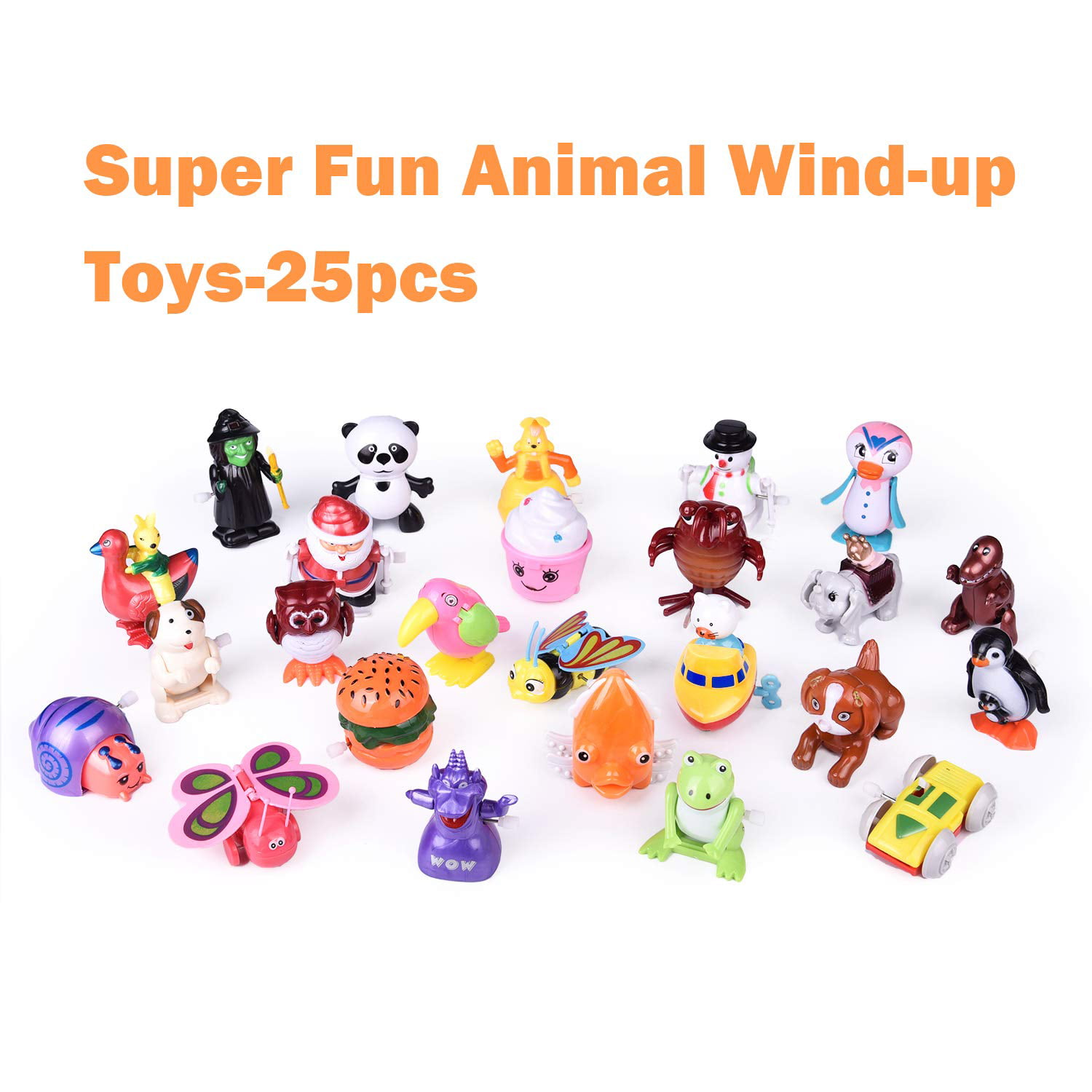20 Pack Wind up Toys Assorted Mini Toy Animal for Childrens Party Gifts Kids Birthdays Random Styles 