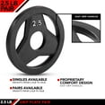 thumbnail image 4 of JFIT Cast Iron Olympic 2-Inch Grip Plate for Barbell, 2.5 Pound Set of 2 Plates Iron Grip Plates for Weightlifting, Crossfit - 2” Weight Plate for Bodybuilding, 4 of 4