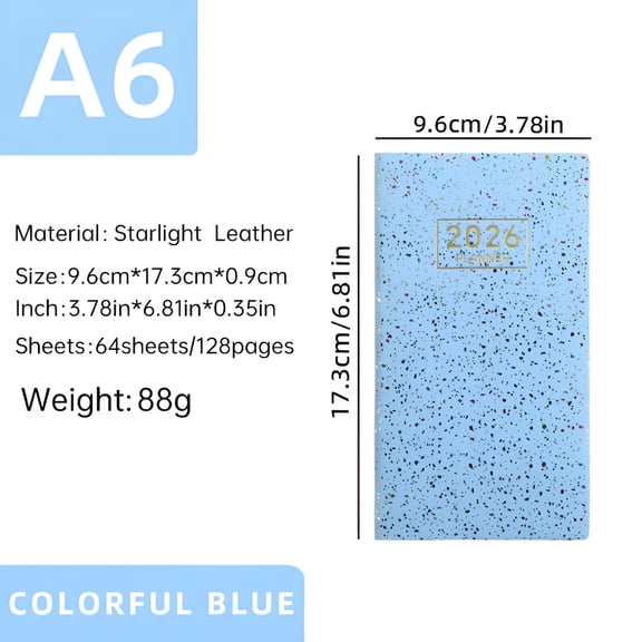 CCOCC Pocket Planner A6 Mini Weekly Planners