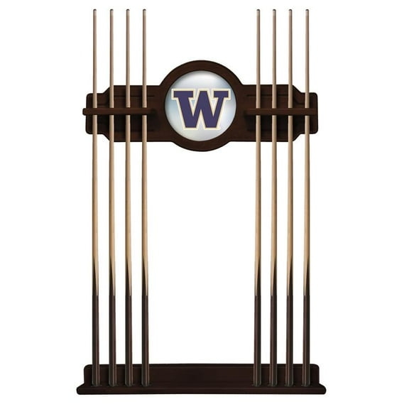 University of Washington Solid Wood Cue Rack with a English Tudor Finish