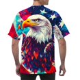 thumbnail image 4 of Awdenio Mens Tshirts American Flag Printed Patriotic T-Shirt 4th of July Graphic Tees Shirts USA Flag Star Stripe Tops, 4 of 6