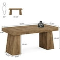 thumbnail image 3 of Modern Meeting Table for 4-6 People, Conference Table, Wooden Seminar Desk Office Furniture, 3 of 5