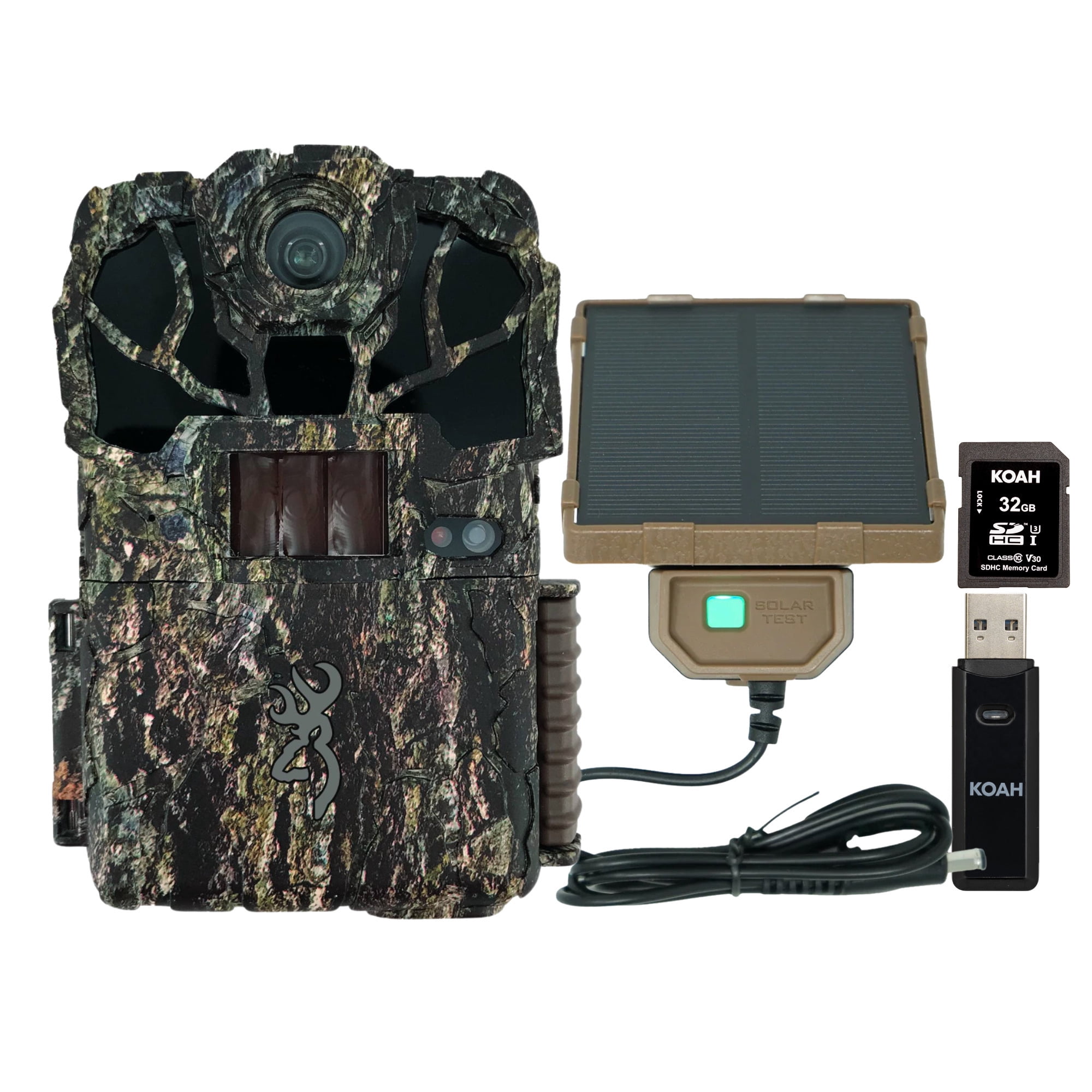 Browning Trail Camera Spec Ops Elite HP5 Ultra 46MP with Universal Solar Power Pack and Accessories Bundle