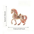 thumbnail image 3 of Horse Ornaments for Christmas Tree Horse Hanging Figurines Resin Decorative for Holiday Home Décor Xmas Gifts, Horse with Mane & Tail, 3.4" L, 3 of 6