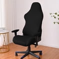 thumbnail image 5 of Funda para silla de juego (negra), funda para silla de ordenador de oficina, funda elástica de licra para sillón de carreras, funda para silla de juego, 5 of 5