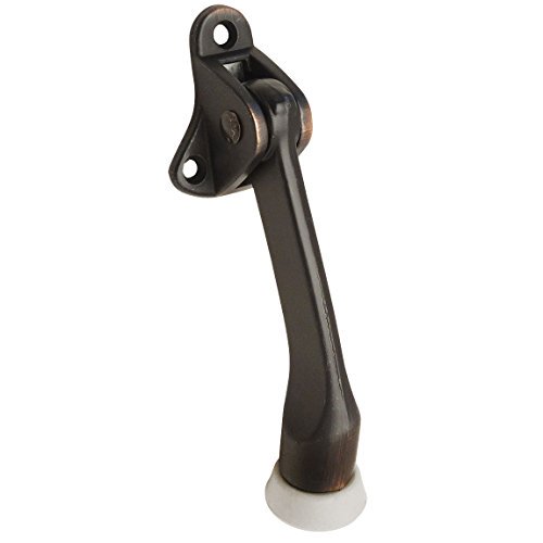 Designers Impressions Oil Rubbed Bronze Heavy Duty Kick Down Door Stop