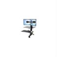 thumbnail image 1 of Workfit-S Sit-Stand Workstation For Dual Displays  With Worksurface And Large Ke, 1 of 1