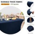 thumbnail image 3 of GHSDFBB -2Pack, 6FT Spandex Table Cover Fitted Rectangular Tablecloth Stretchable Fabric Lycra Tablecloth 6 ft Wrinkle-Free for Party Dj Tradeshows Banquet Weddings Cocktail, 2 Pcs, 3 of 7