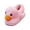 Pink, variant on 3D Duck Fuzzy Slippers for Women Warm Plush Cartoon Animals Comfortable Non Slip Indoor Footwear